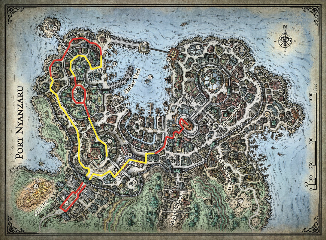 Map of Dino Race path per ToA Companion